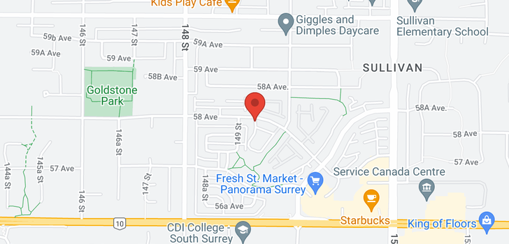 map of 52 14952 58 AVENUE